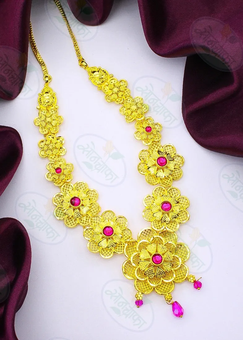 FLORAL GANPATI NECKLACE