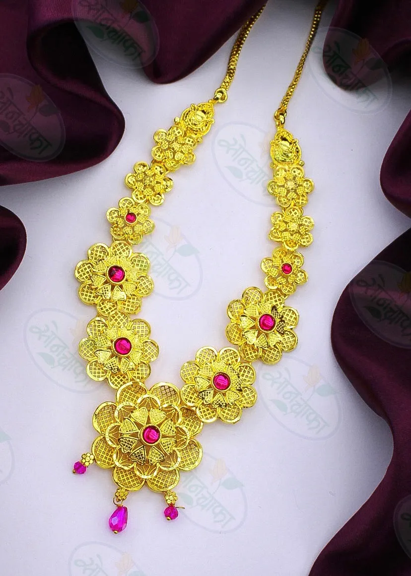 FLORAL GANPATI NECKLACE