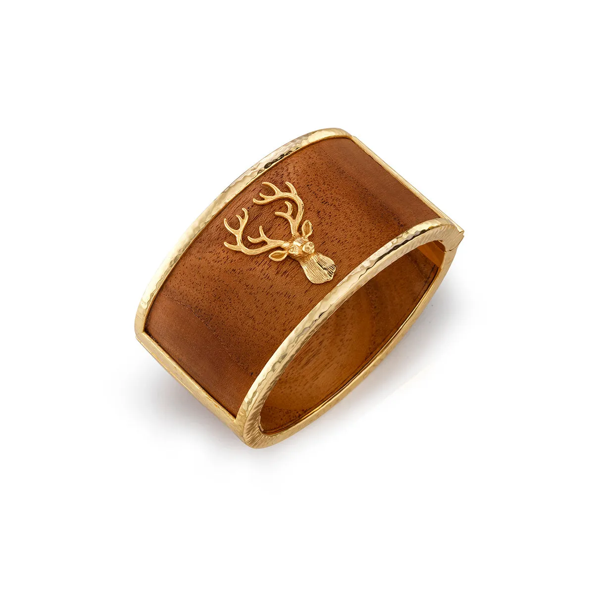 Forest Walk Stag Bangle - Teak