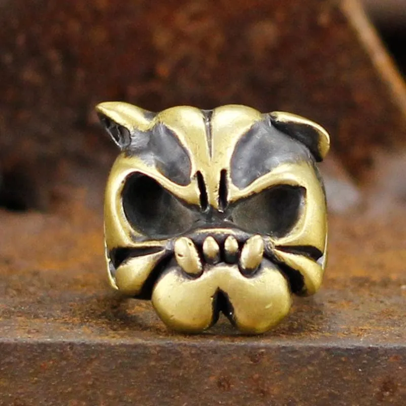 French Bulldog Brass Animal Ring