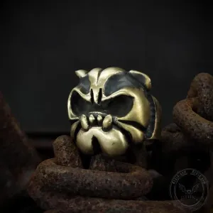 French Bulldog Brass Animal Ring