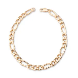 Gold Filled Thick Figaro Bracelet