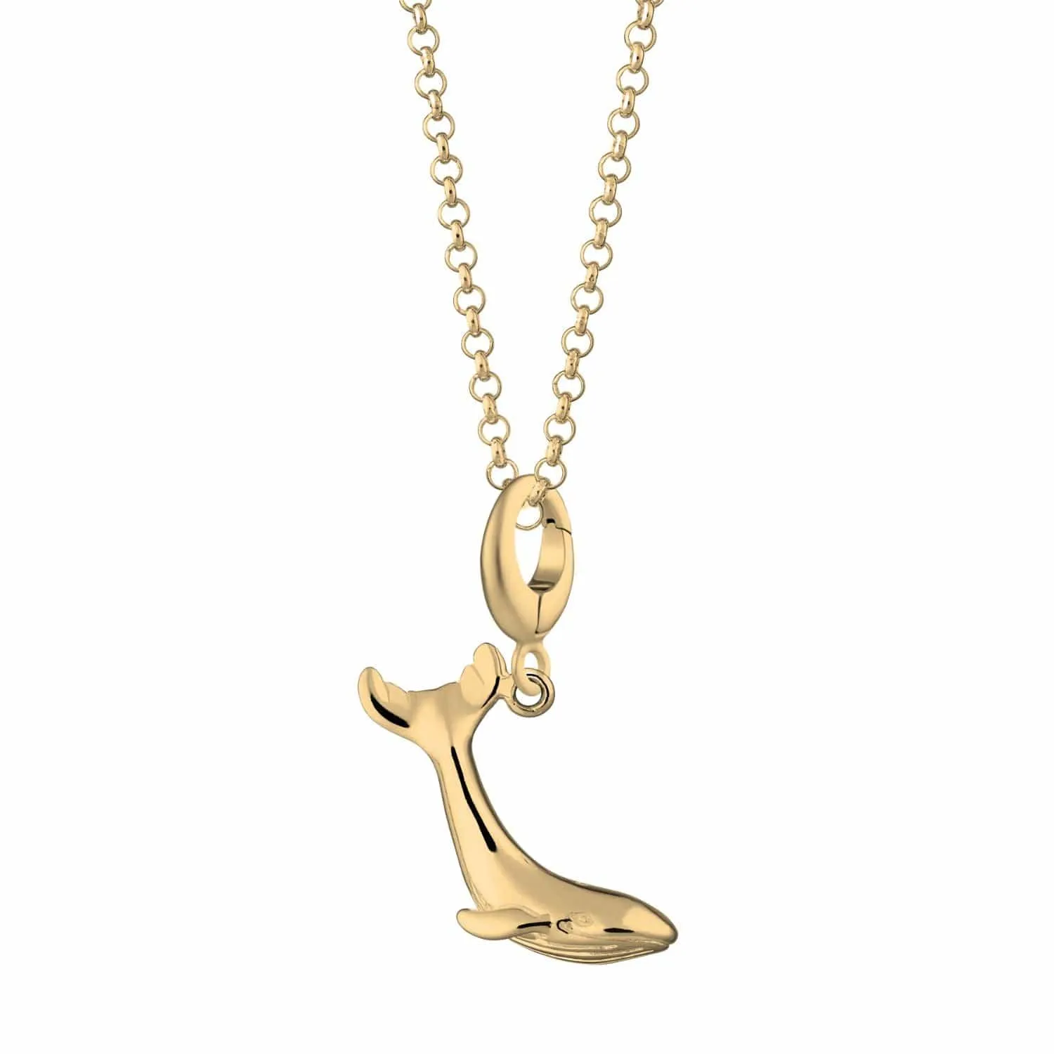 Gold Plated Whale Necklace