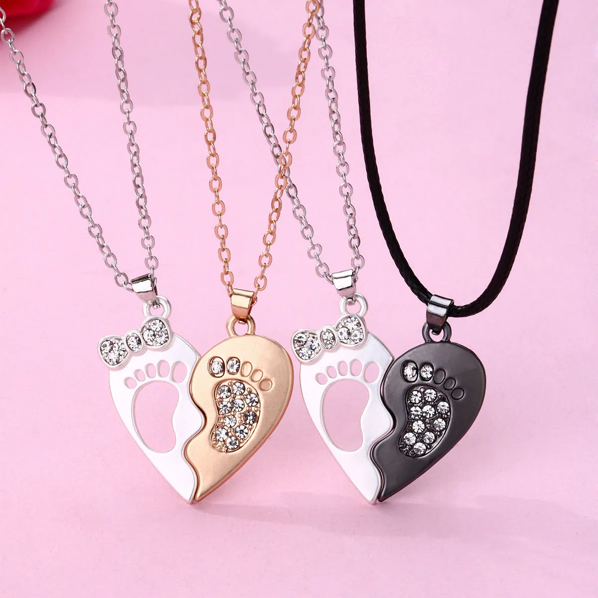 Half Heart Friendship Necklaces Gift Set for 2