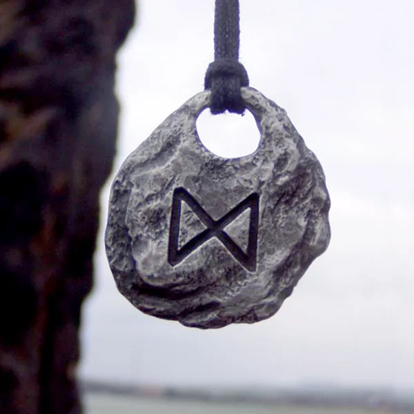 Hand Forged Pewter Rune Pendants