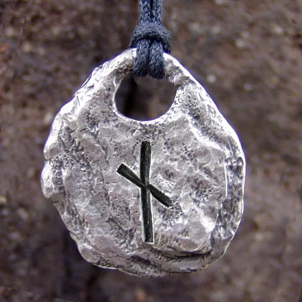 Hand Forged Pewter Rune Pendants