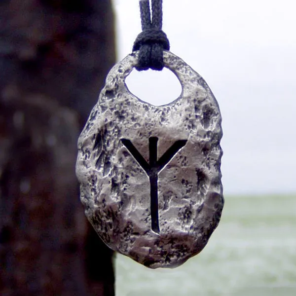 Hand Forged Pewter Rune Pendants