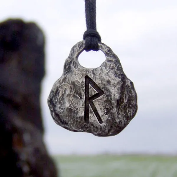 Hand Forged Pewter Rune Pendants