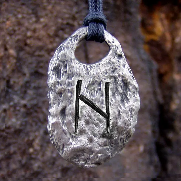 Hand Forged Pewter Rune Pendants