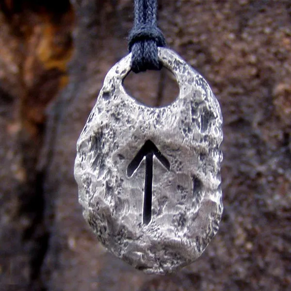 Hand Forged Pewter Rune Pendants