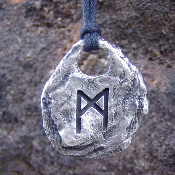 Hand Forged Pewter Rune Pendants