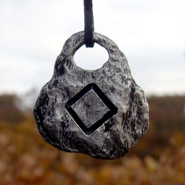 Hand Forged Pewter Rune Pendants