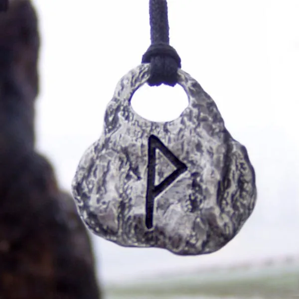 Hand Forged Pewter Rune Pendants