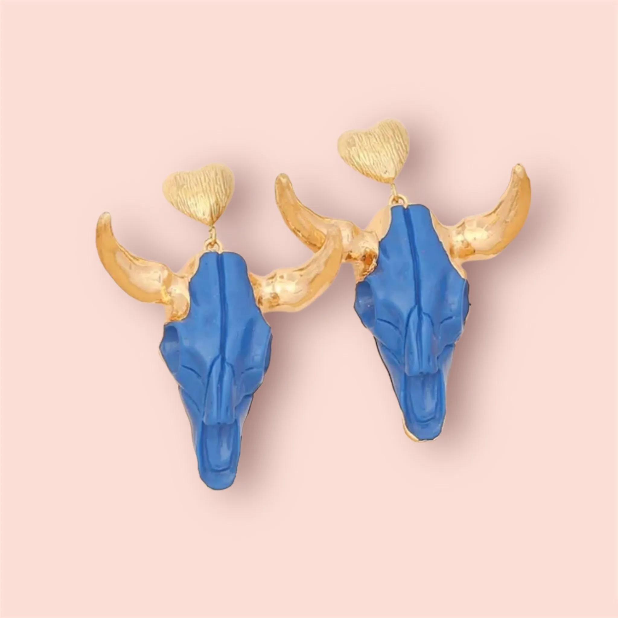 Heart Shape Cattle Earrings