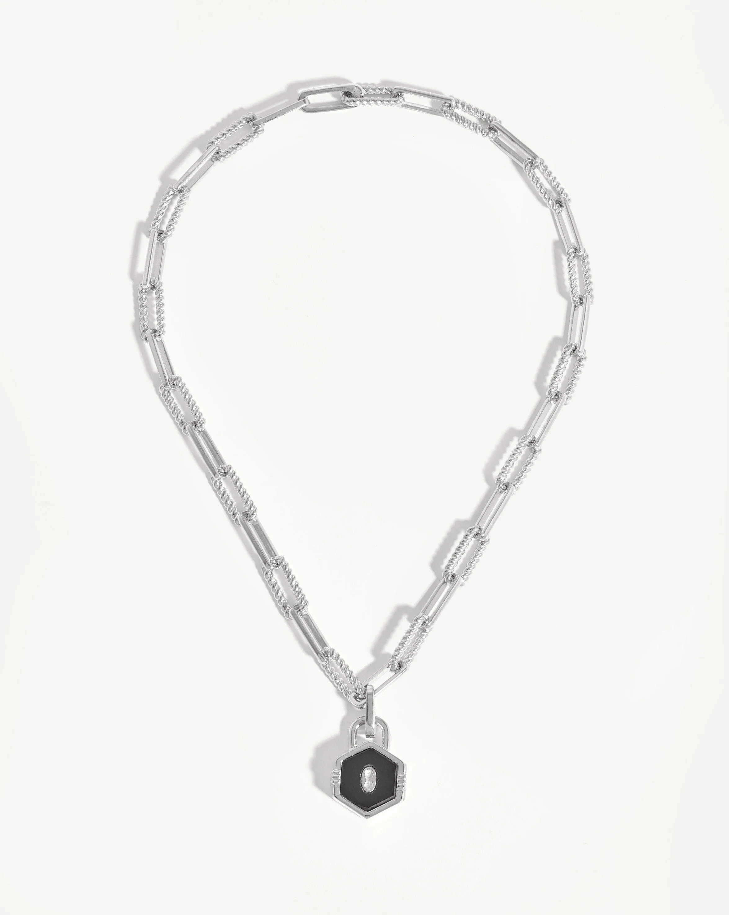 Hex Padlock Chain Necklace