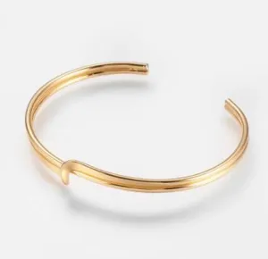 High-end minimalist copper bracelet opening adjustable