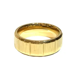 Joellery Striped Stainless Steel Rings