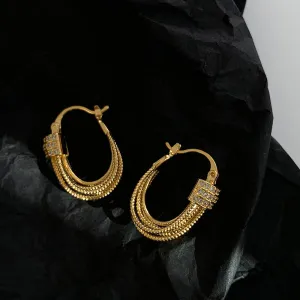 Just Lil Things Gold Hoop Earrings jlt12031