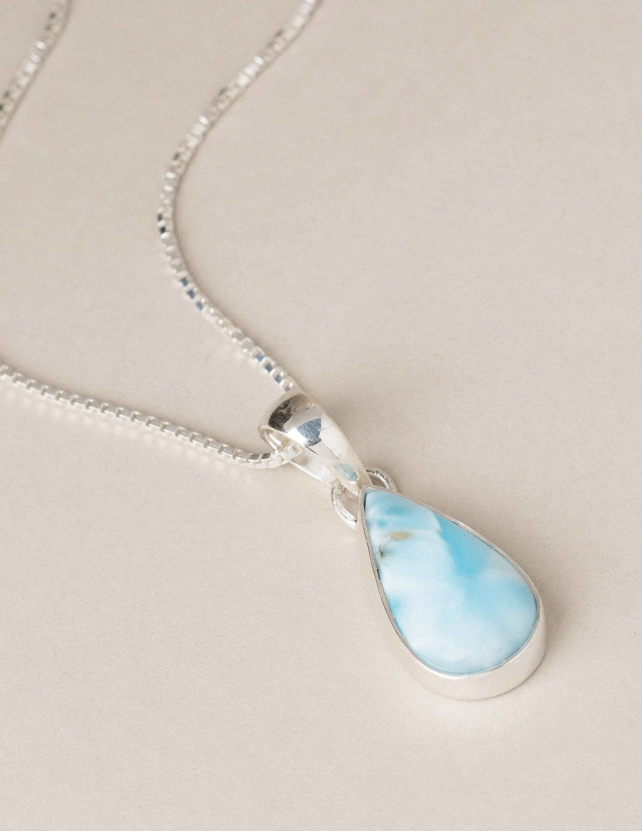 Larimar Teardrop Pendant