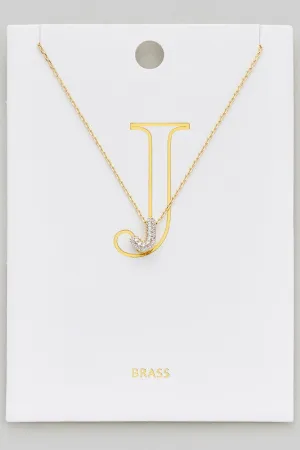 Let's Get Personal Initial Necklace J