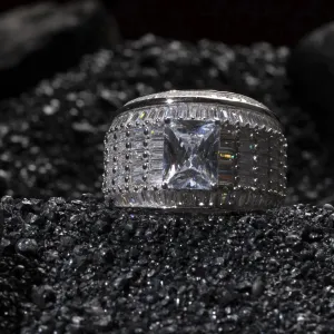 Majestic Spectrum CZ Silver Ring