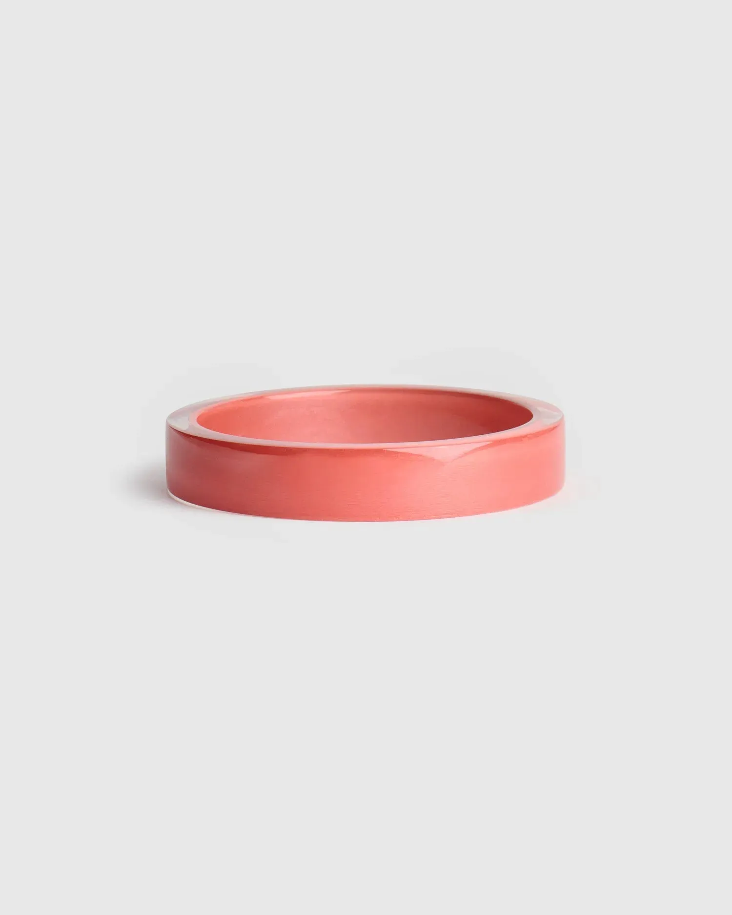 Minimalist Bangle Bracelet, Coral