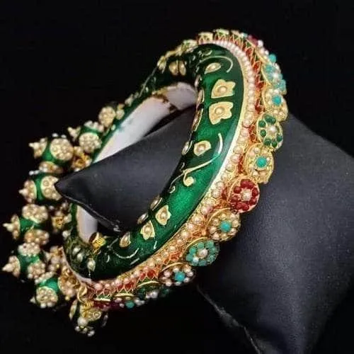 Mughal Meena Openable Kada Pair