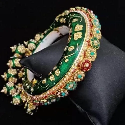 Mughal Meena Openable Kada Pair