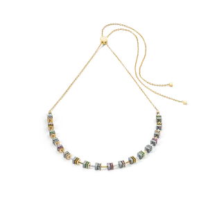 Multicolor Sparkling Chain Necklace