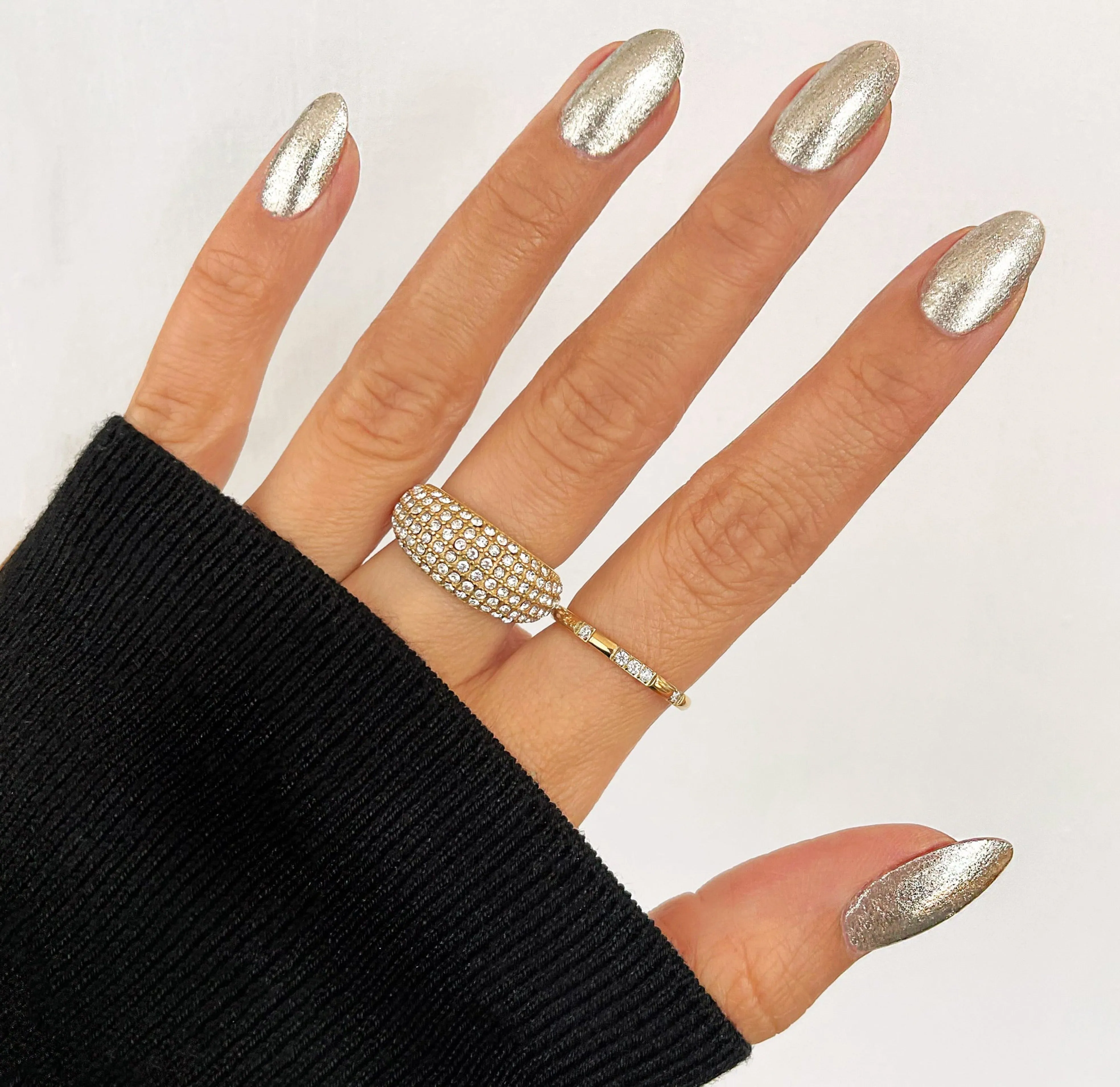 NATALIA GOLD DOME PAVE RING