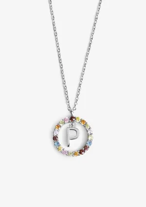 Necklace Iniziale Letter P Silver