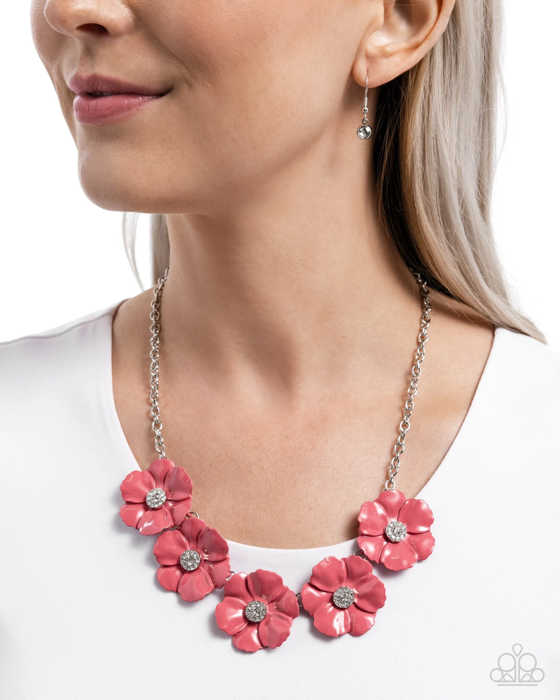 Necklaces Floral Favor - Pink N231