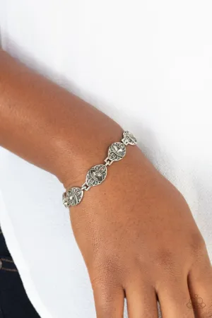 Paparazzi Bracelet ~ Crown Privilege - Silver