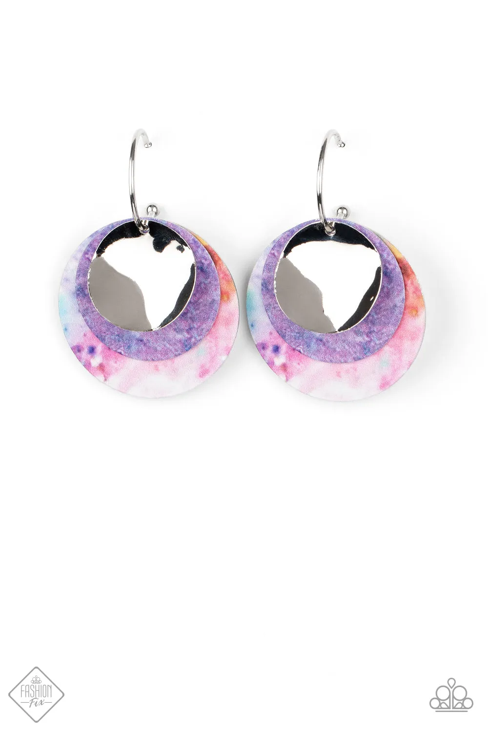 Paparazzi Earrings ~ Ride or TIE DYE -Fashion Fix Oct2020 - Multi