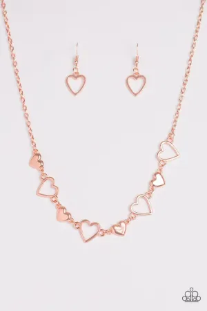 Paparazzi Necklace ~ Hustle and Heart - Copper