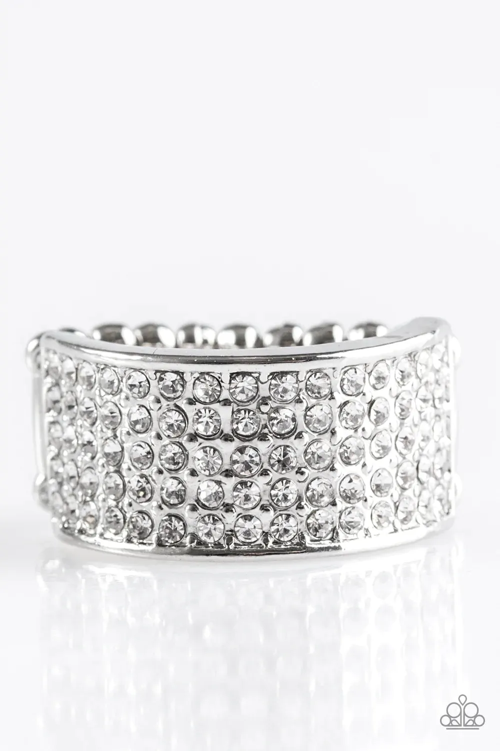 Paparazzi Ring ~ Time Is Money - White