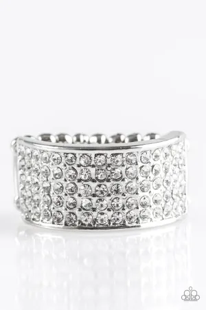 Paparazzi Ring ~ Time Is Money - White