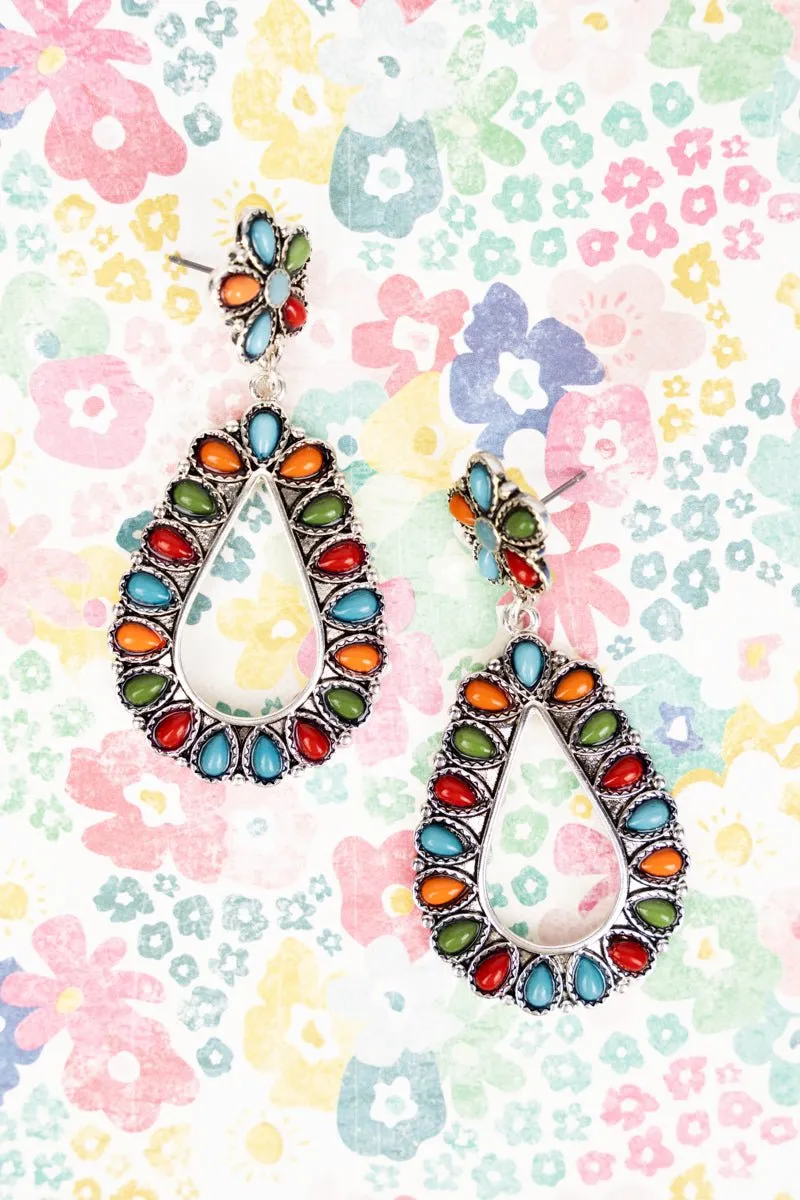 SALE! Multi-Color Belmont Teardrop Earrings