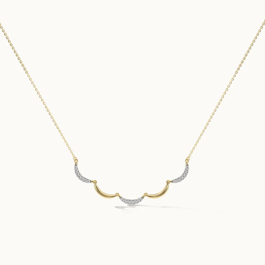 Scallop Diamond Necklace