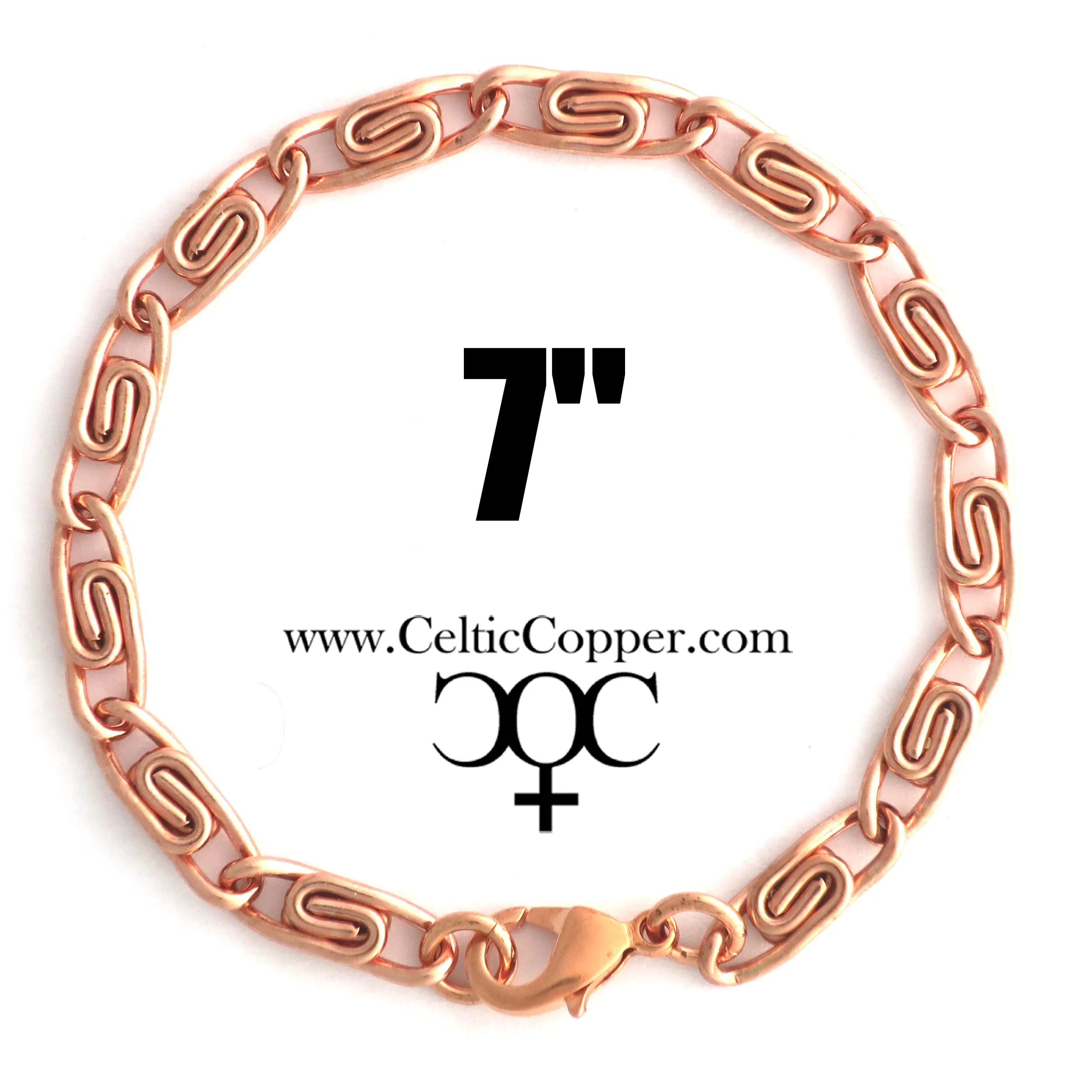 Scroll Chain | Copper Jewelry Set | Solid Copper Chain Necklaces | Bracelet SET66