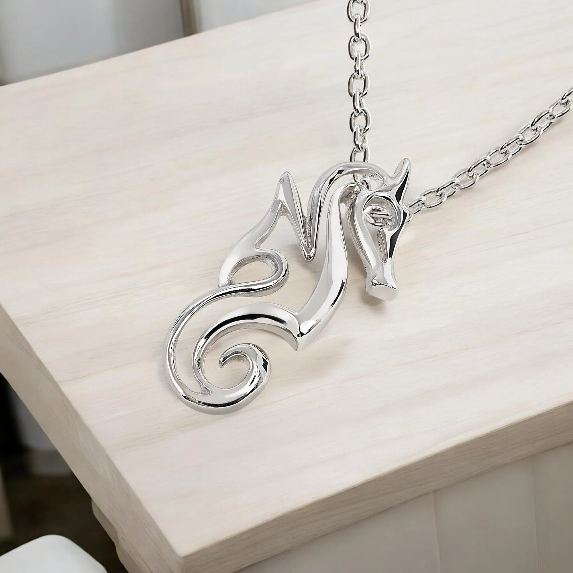 Seahorse Necklaces for Women Sterling Silver- Seahorse Jewelry for Women, Seahorse Gifts for Women, Seahorse Charm, Miniature Seahorse Necklace