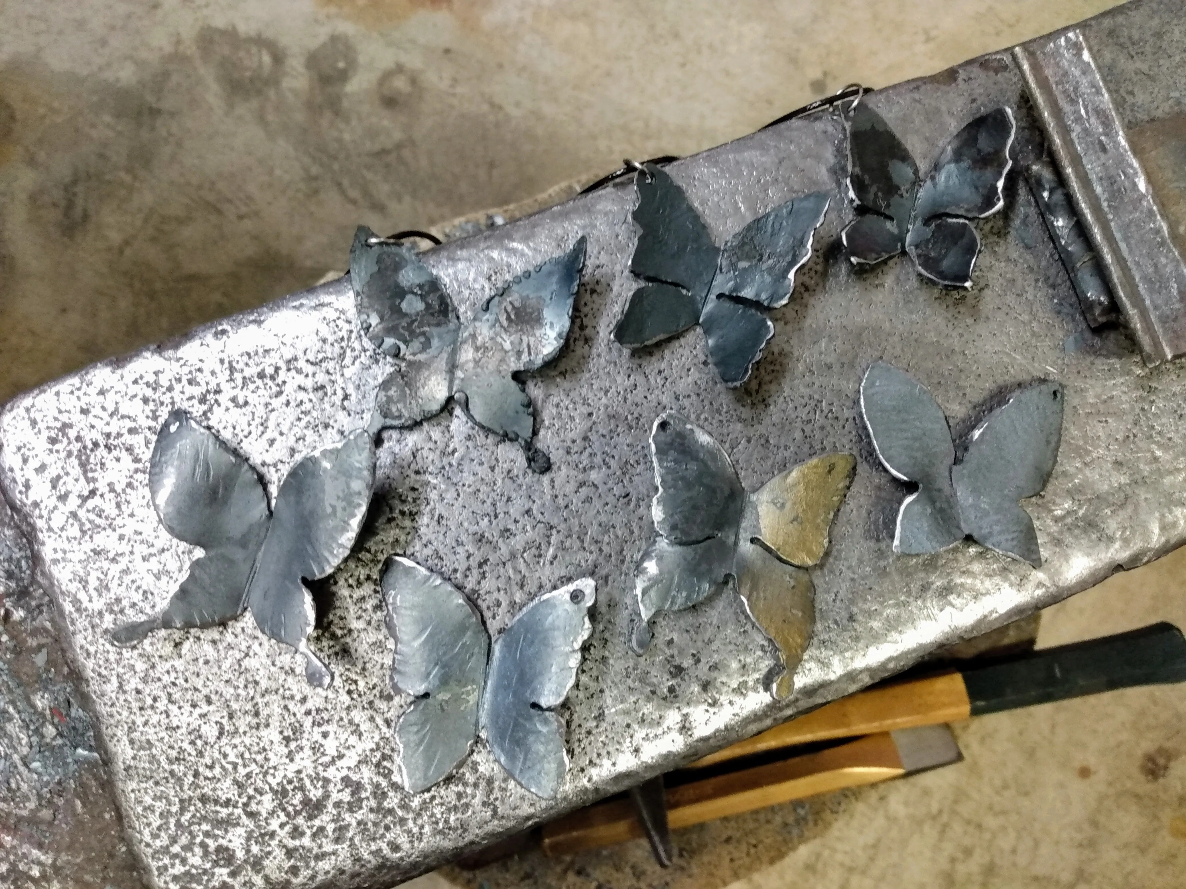 Sheet Metal Pendants - Leaves and Butterflies Workshop