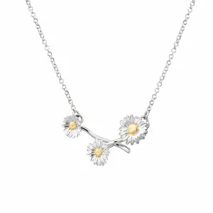 Silver Daisy Chain Necklace