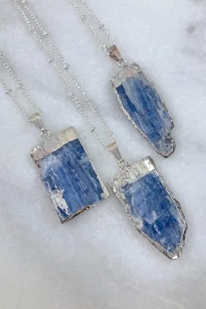 Silver Kyanite Necklace