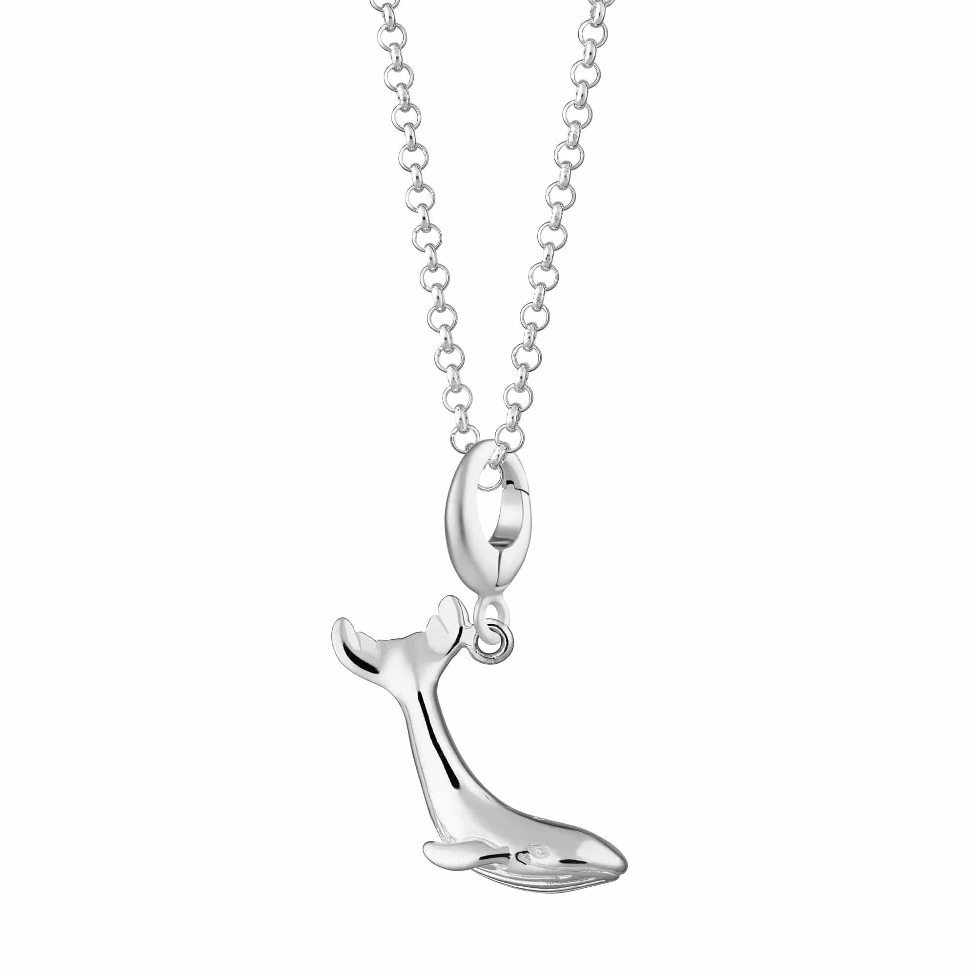 Silver Whale Necklace