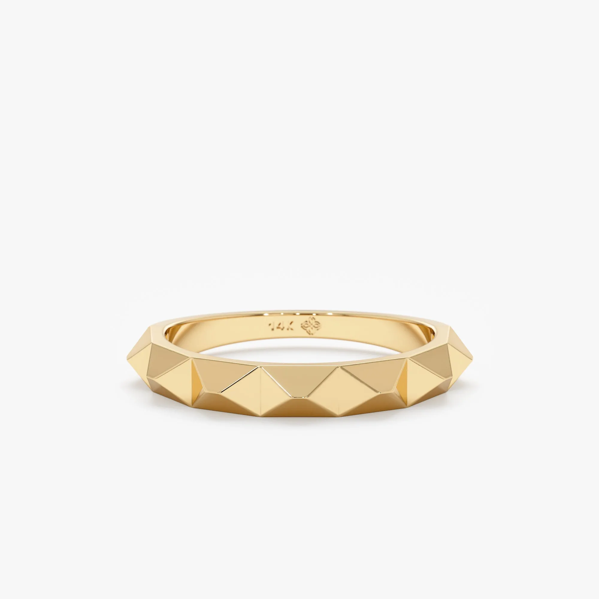 Solid Gold Spiky Ring, Nubia