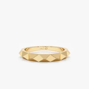 Solid Gold Spiky Ring, Nubia