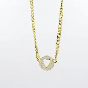 Sparkling Love Gold Necklace