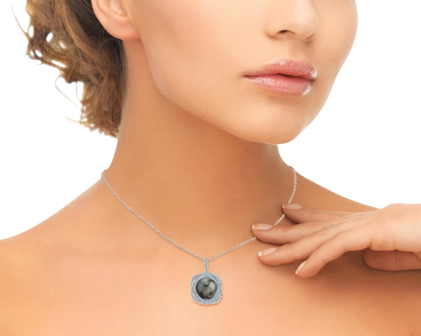 Tahitian South Sea Pearl & Diamond Orion Pendant