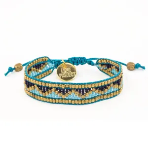 Taj Beaded Bracelet - Jodphur Blue